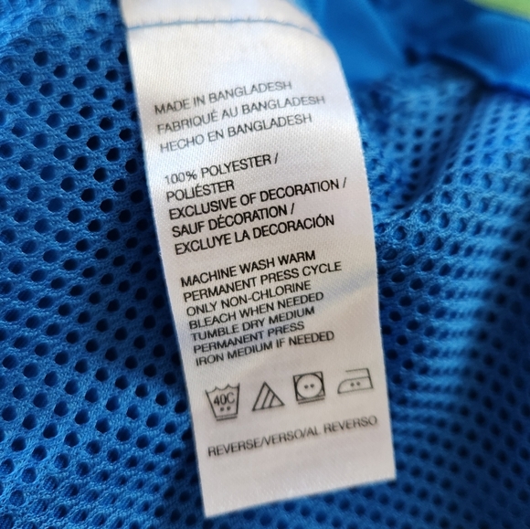 Izod Mens Flat Front Stretch Active Shorts 10" Blue Golf Golfing Size 42 Travel - Picture 7 of 8